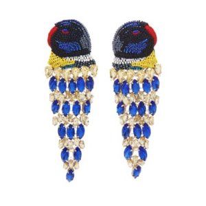 NIB Mignonne Gavigan Lux Parrot Earrings